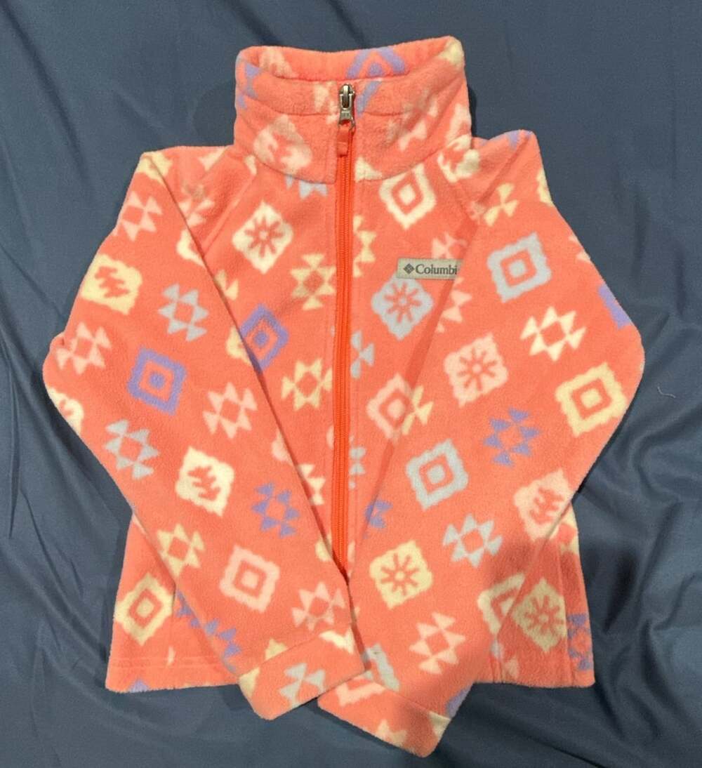 Columbia Benton Springs Fleece Jacket Size XS Pink Aztec Aztec